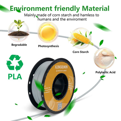 KINGROON PLA 10KG Mix Color 3D Printer Filament 1.75mm Plastic Standard 1kg/roll No Bubble for FDM 3D Printing Filaments