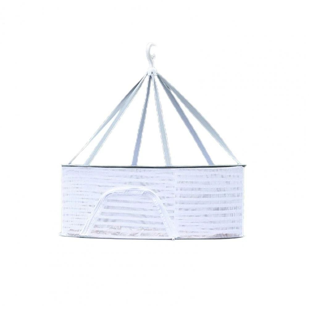 Folding Hanging Drying Rack Mesh Dryer with Zippers For Shrimp Fish Fruit Vegetables Herb