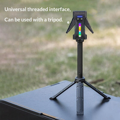 BIKIGHT SD-M19 5000LM Multiple Light Sources Flashlight with RGB Side Light Magnetic Adsoption Type-C Rechargeable Super Bright LED Torch Waterproof Outdoor Camping Emergency Work Lamp