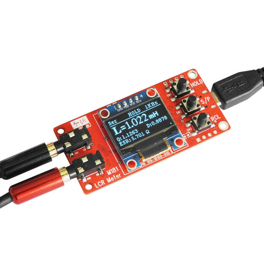 Jyetech M181 LCR Meter 18101K DIY Kit 100Hz 1KHz Test Frequency High-precision Small Value Inductance Resistance and Capacitance Measurement Module