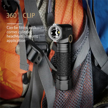 NICRON L71 1500 Lunmens Tactical Flshlights Come with Battery 90 Degree L-shape Working Light Type-C Rechargeable Magnetic Torch, IP65 Waterproof for Outdoor Camping Emergency