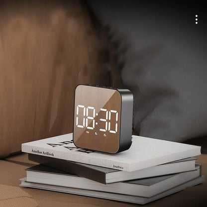 LED Clock Student Alarm Clock Plug-In Dual-Purpose Large Screen Display Digital Clock Voice-Controlled Temperature Clock