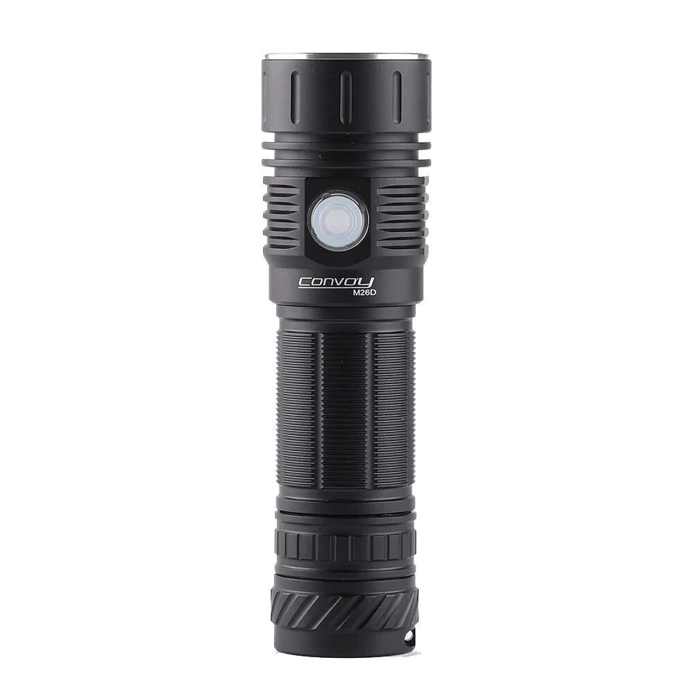 Convoy M26D P70.3 Hi R70 4000LM TIR Lens Strong Spotlight Flashlight 26800/26650 Battery Powerful LED Torch Lamp Type-c Charging Port Work Light Latarka Zaklamp Lampe