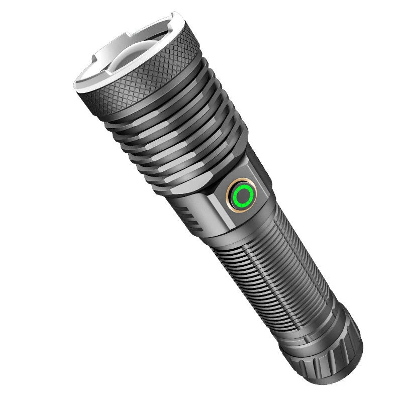 30W LED Long-range Flashlight / XHP50 800LM Telecscop Zoom Strong Light Tybe-C USB Rechargeable LED Torch