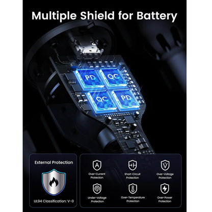 UGREEN 130W USB C Car Charger PD 100W +PD 30W Type C Car Charger Adapter for iPhone 16 16 Plus 16 Pro 16 Pro Max Galaxy S24 S23 Ultra for iPad MacBook