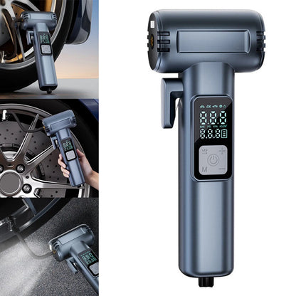 150 PSI Portable Car Inflator Pump Cordless Car Air Pump Electric High Pressure Tire Inflator Built-in Pressure Gauge