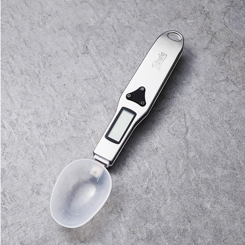 Bincoo Digital Spoon Scale High-precision 0.1g~500g Switchable Stainless Steel Measuring Spoon Baking Food Electronic Kitchen Scale