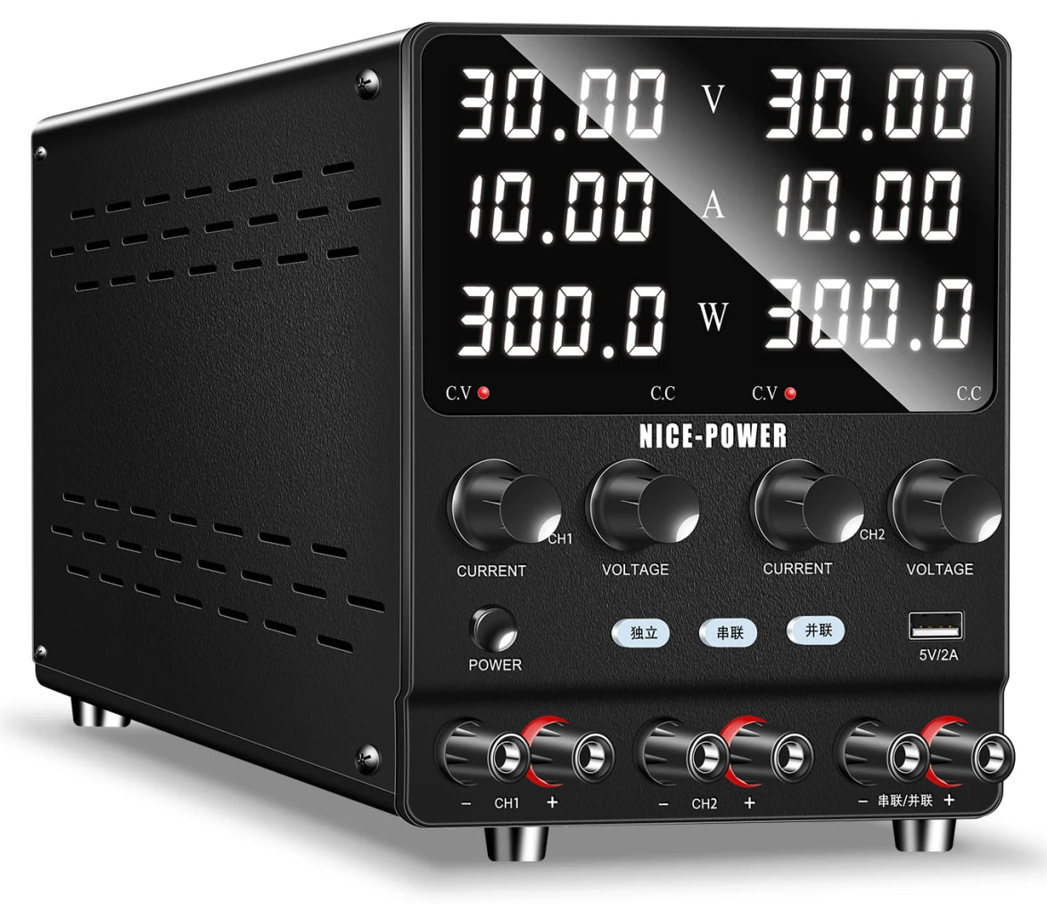 KUAIQU SPS-2KD Dual-Channel DC Power Supply Series Parallel Independent Triple Output Function Bench Power 120V 60V 30V