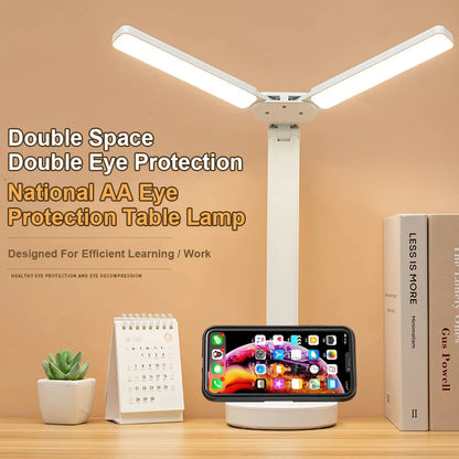 LED Desk Lamp Eye-friendly USB Rechargeable 4000mAh Table Lamp Student Dormitory Reading Lamp Bedroom Lamp
