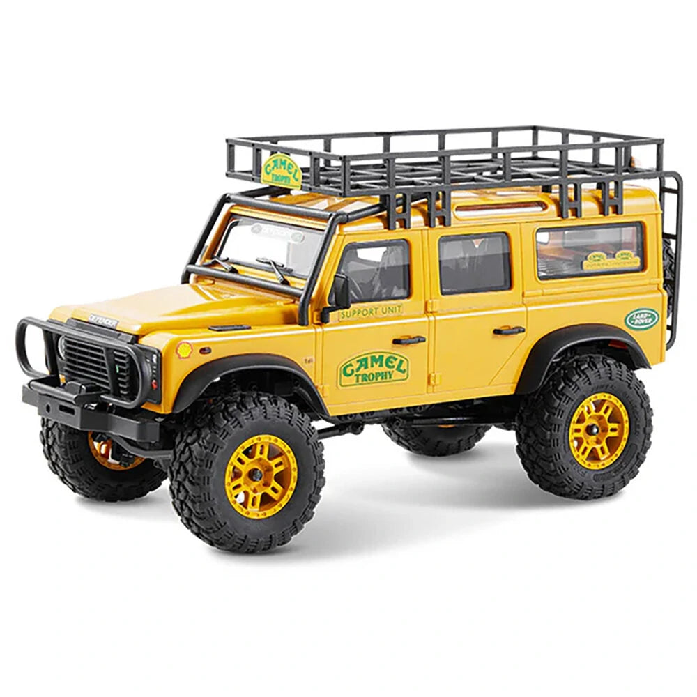 FMS FCX24M RTR 1/24 2.4G 4WD RC Car for Land Rover Camel Trophy Edition Rock Crawler Off-Road Climbing Truck Two Speed LED Lights Vehicles Models Oil Filled Shocks Toys