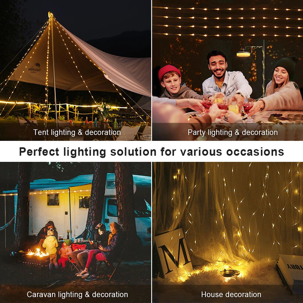 Nextool Outdoor Atmosphere Camping Light 10m LED String Lights Canopy Tent Decoration LED String Lights