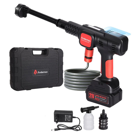 Andeman 3.0Ah 4Gears Electric Spray Gun Brushless Electric High Pressure Washer 6-in-1 Car Washing Garden Water Spray Gun