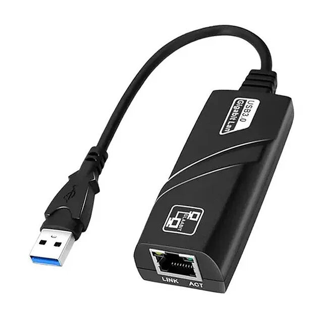 USB3.0 Gigabit Ethernet Adapter Type-C to RJ45 Network Card Mini PC Desktops Laptop Accessories Plug and Play