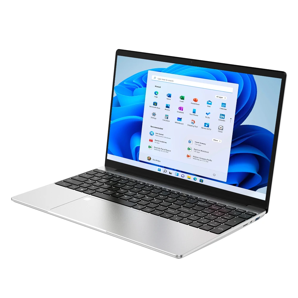 Ninkear N15 Air Laptop Intel Alder Lake-N N95 16GB RAM 512GB SSD 15.6 Inch FHD IPS Screen Fingerprint Unlock Backlit Keyboard 180 Viewing Angle 44.89WH Battery Narrow Bezel Notebook