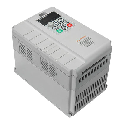 Excellway Variable Frequency Drive Frequency Inverter 7.5KW 10HP 34A VFD Single Phase Input & Three Phase Output Ideal for 3-Phase Motors Fans Lathes Compressors Milling Machines