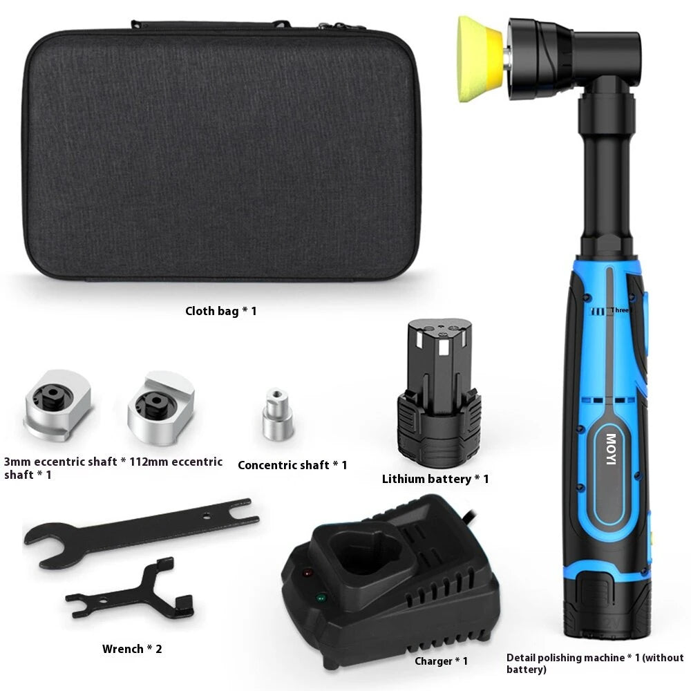 Portable Handheld Electric Polishing Machine Car Polishing Waxing Glaze Sealing Machine 5 Adjustable Speed Levels Car Polishing Maintenance