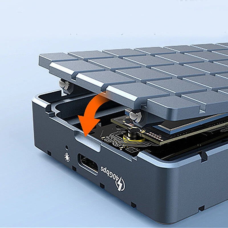 MAIWO K1717 USB 4.0 40Gbps M.2 NVMe SSD Enclosure M.2 to Type-C 4.0 8TB Solid State Drive Aluminum Case for Thunderbolt 4 Hard Box