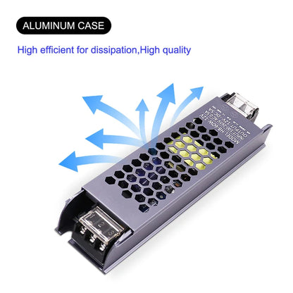 AC/DC 12V 24V Transformer 100W LED Driver Power Supply Super Thin A/D Converter for LED Strip Light Bulb