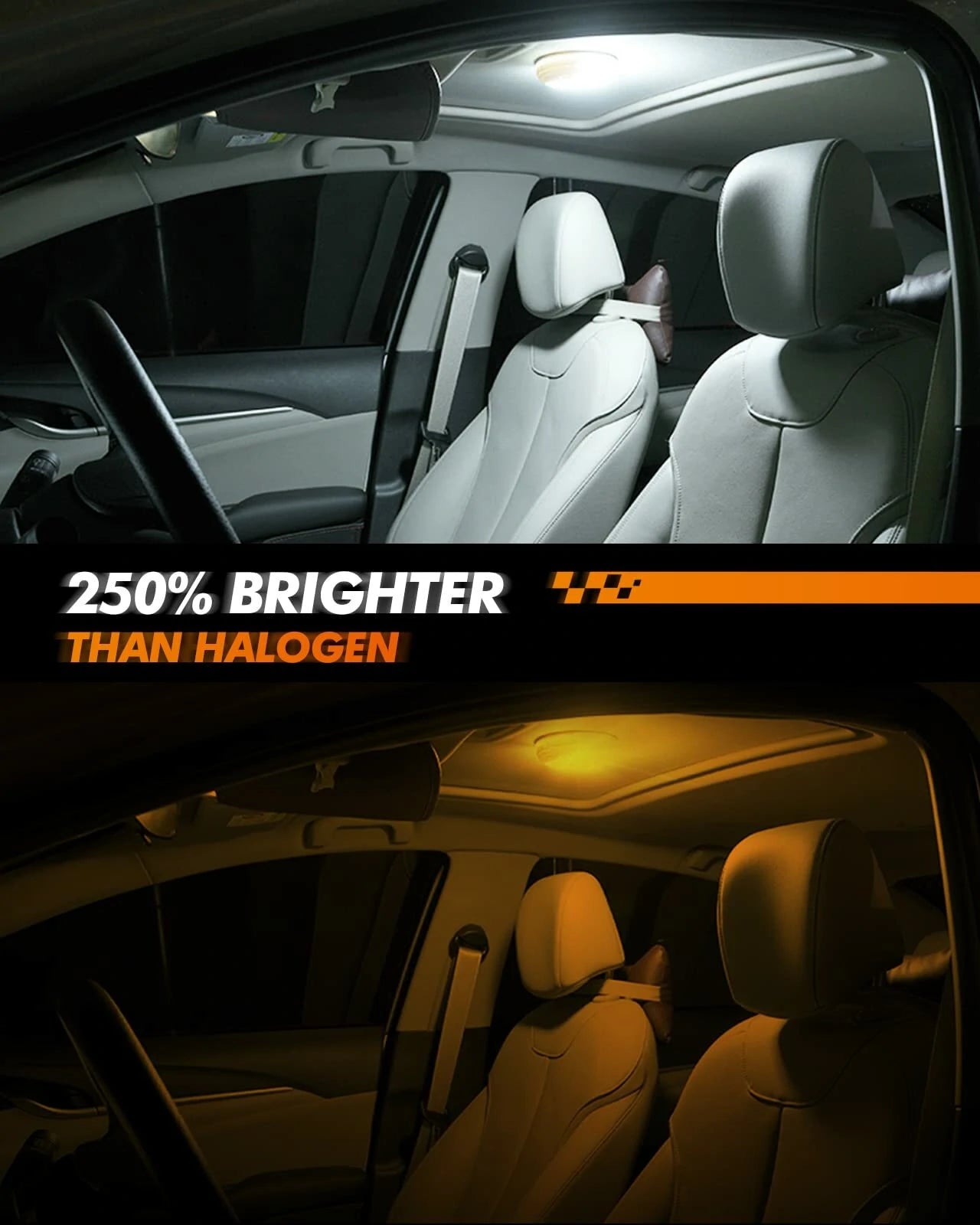 SEALIGHT J1 7440 12V 8.5W 1000LM 3030SMD 6500K White LED License Plate Car Reverse Light Plug And Play