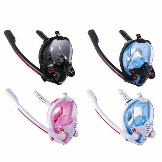 Double Tube Silicone Full Dry Diving Goggles Diving Equipment Snorkeling Goggles Adult Swimming Glasses Diving Goggles Self Contained Underwater Breathing