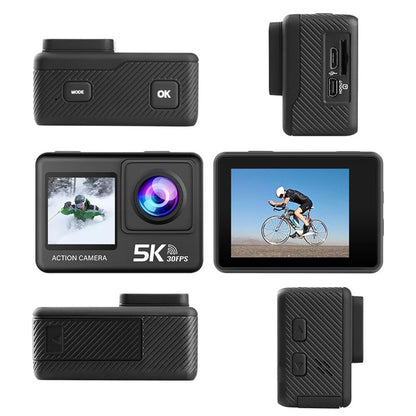 AUSEK M60TR 5K Action Camera Touch Screen Sports Camera Anti-Shake HD Shooting Outdoor Cycling Recorder Skiing Fishing Camera