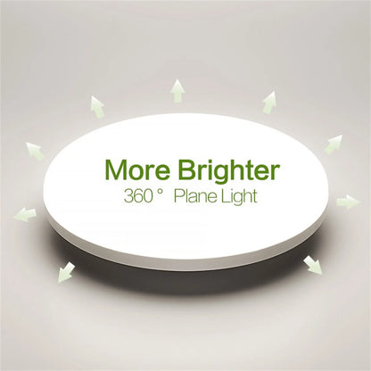 [EU Direct] Elfeland 48W Round LED Ceiling Lamp 4cm Thickness LED Panel Light AC85-265V Surface Mount Flush Panel Light Modern Down Lighting for Bedroom