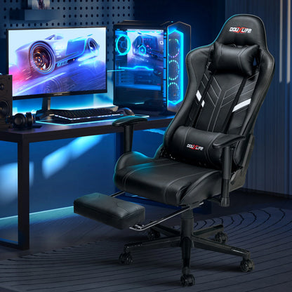 Douxlife GC-RC03 Series Gaming Chair with 7 Point Massage Ergonomic High Back Design Lumbar Relax New Customized PU Massage Computer Office Chairs 2025