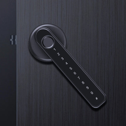 Smart Electronic Door Lock Fingerprint Password Key Unlock 0.25S Fast Response Long Battery Life Anti-Peep Password for Office Hotel Wooden Door