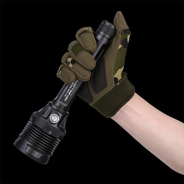 JETBeam M64 SBT-90 6800LM Powerful LED Flashlight 1200M Ultra Long Range LED Torch  Search Light Easy UI Side Switch Power by 2*21700 Battery IPX8 Waterproof Outdoor Camping Hunting Lamp