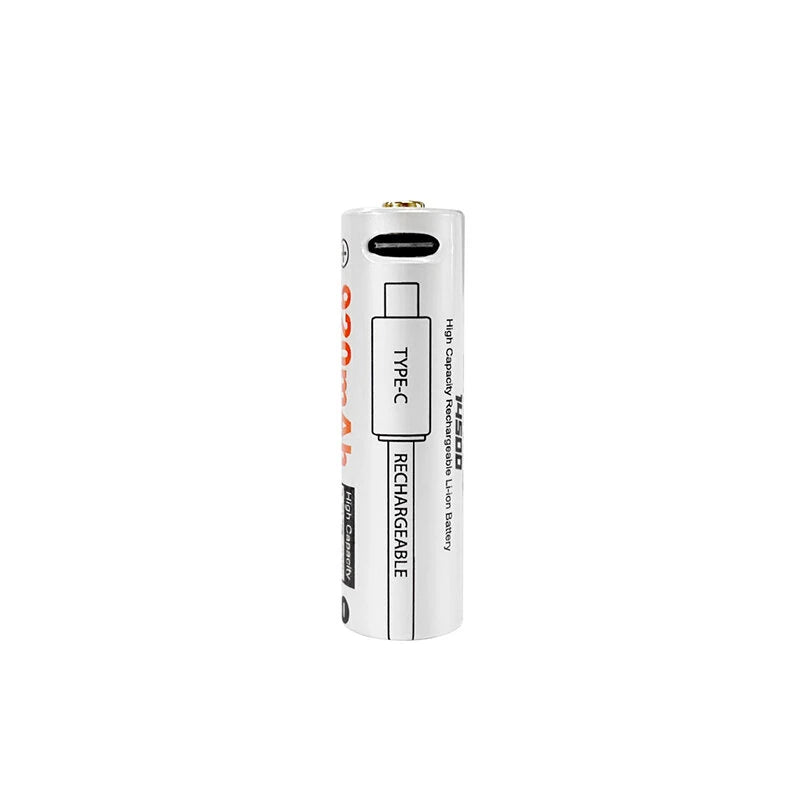 4Pcs Lumintop 14500 Lithium Battery with TYPE-C Direct Charging Port 3.7V/3.4wh 920mAh Rechargeable Cell For Flashlights, RC Toys, Home Tools