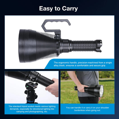 Astrolux MF05 V2 SBT90.2 3098M Ultra Throw 7000LM Powerful Flashlight with 42000mAh 46120 Battery 2,400,000CD High Power Long Range Super Bright LED Torch Strong Handheld Searchlight