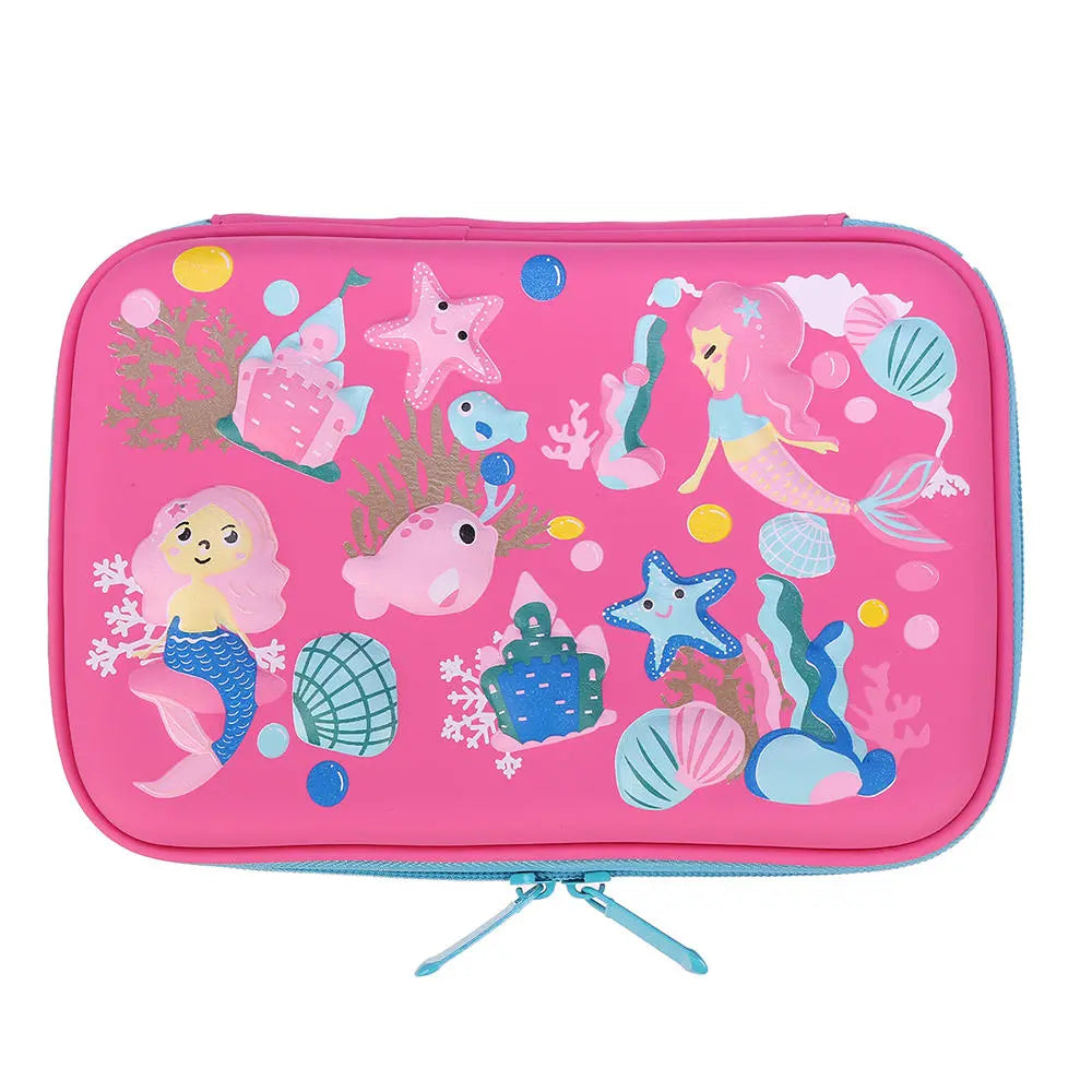 EVA Cartoon Pencil Case Pen Bag Large Mermaid Crocodile Dinosaur Pencil Box Kids School Students Stationary Gifts
