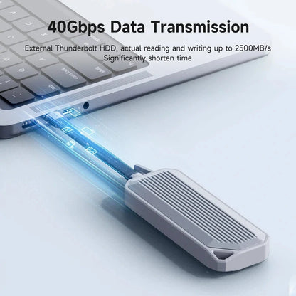 Hagibis USB4 Data Cable 40Gbps USB C to C Short Cable PD 240W 8K 60Hz for TB3/4 15 Pro Max SSD Power Bank