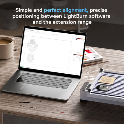 [EU/US Direct]LONGER Nano Slide Extension Rod Module Longer Engraving Platform 300mm Moving Distance 120x330mm Working Area Aluminum Alloy High Speed Type-C Connection Works with 300 Plus Materials Engraving Cutting Machine