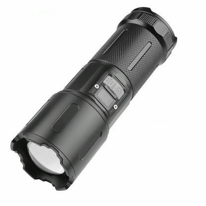 30W LED Flashlight Long Shoot Search Flashlight White Light High Power Torch Tactical Telescopic Zoom Hunting Lights