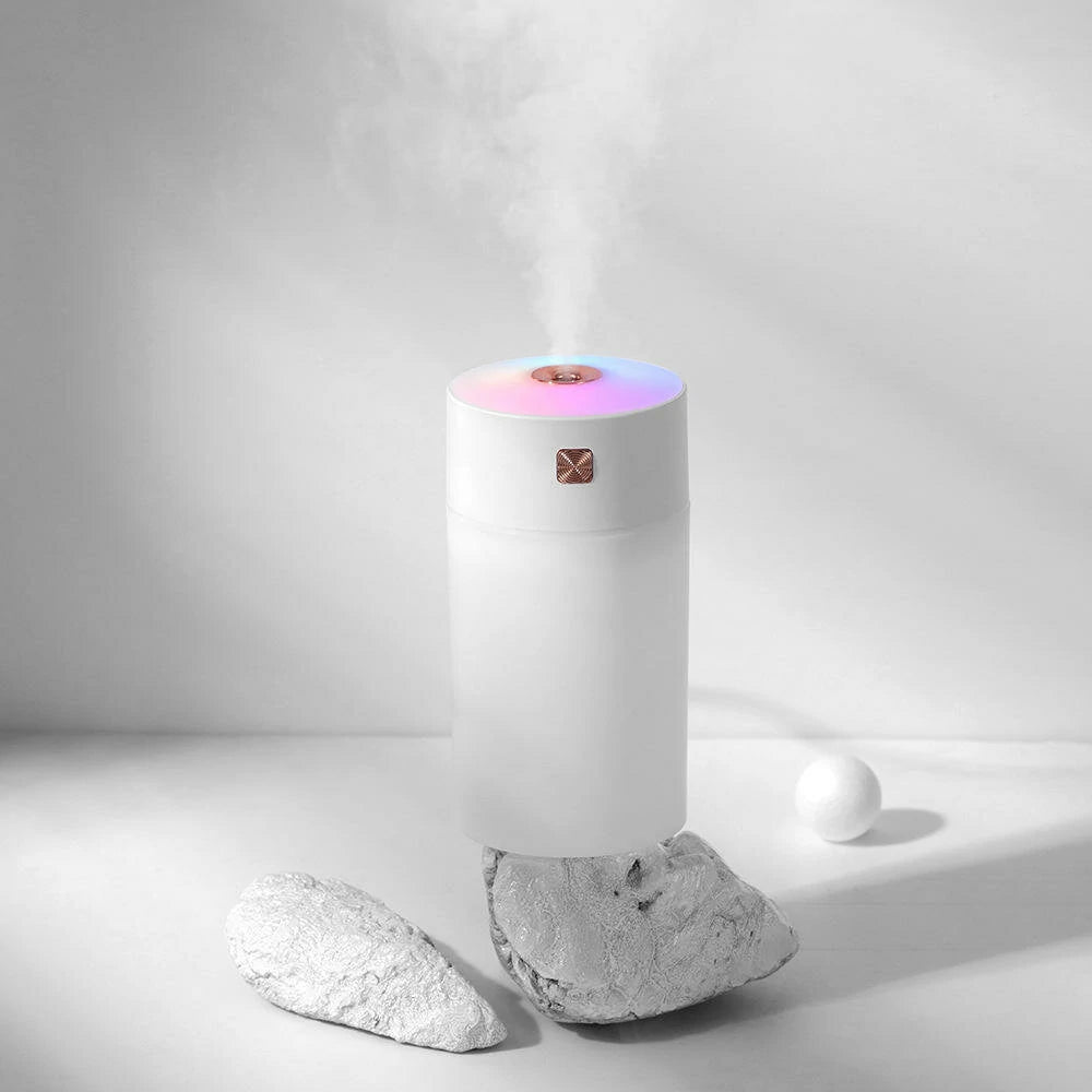 Portable Led Light Mini 300ml Spray Mist Humidifier Double Wet Aroma Essential Oil Diffuser Car Usb Air Humidifier