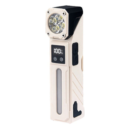 T130 Motion Sensor Multifunction LED Headlamp with Digital LCD Display Dual Light Source Magnetic Attraction Waterproof Work Lamp for Camping Hiking Cycling