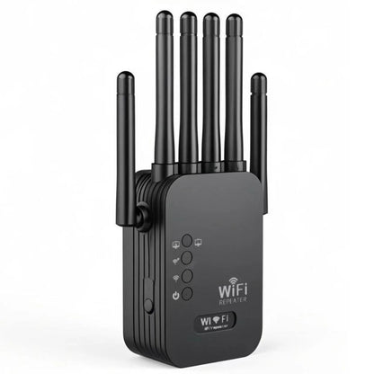 1200Mbps Wireless WiFi Repeater 2.4G&5.8G Signal Router 802.11N Long Range Wireless WiFi Extender Amplifier WIFI Booster with 6 Antennas