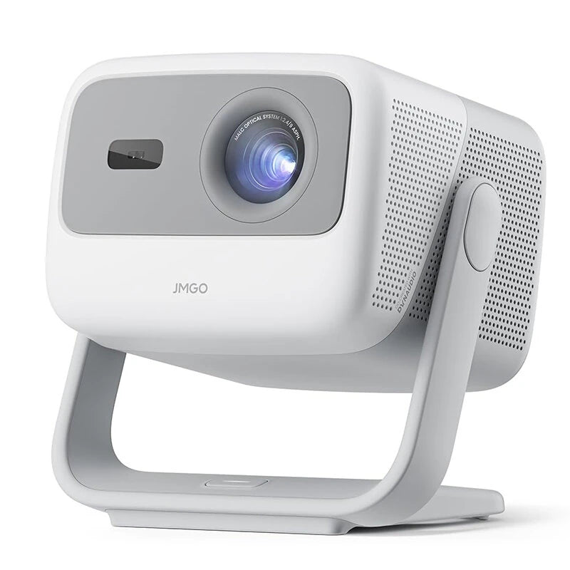 JMGO N1 1080P FHD Android TV Projector 750 ISO Lumens 150 Inch Screen Triple Laser Home Theater Support WiFi 6 & BT5.0 Gimbal Automatic Image Correction Built-in 2x5W Dynaudio Speakers 3D Projector Home Cinema