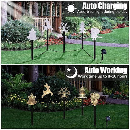 Solar Christmas Stake Light Outdoor Solar Garden Light Solar Landscape Pathway Light For Lawn Patio Yard Waterproof