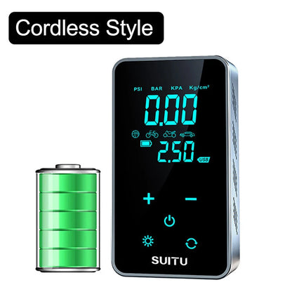 Portable Electrical Car Air Pump Mini Tire Inflatable Pump Inflator Air Compressor Pump for Car Motorcycle Bicycle Ball