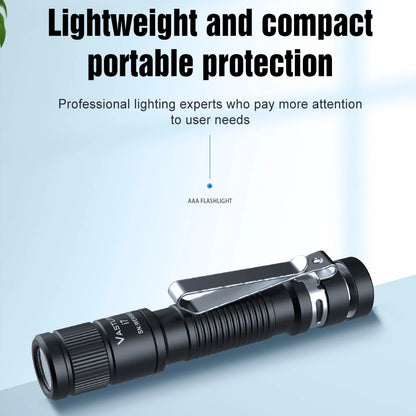 Vastlite i7 545 Lumens Compact EDC Flashlight LED Clip Light Megnetic Maintenance Lamp Type-C Rechargeable Mini LED Torch Outdoor Portable Mini Pocket Light Clip-on Light