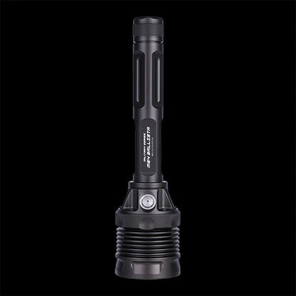 JETBeam M64 SBT-90 6800LM Powerful LED Flashlight 1200M Ultra Long Range LED Torch  Search Light Easy UI Side Switch Power by 2*21700 Battery IPX8 Waterproof Outdoor Camping Hunting Lamp