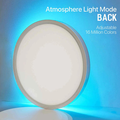 36W 40cm Smart LED Ceiling Light Dimmable 2700K~6500K With RGB Ambient Light Works with Alexa Google Home for Bedroom Living Room