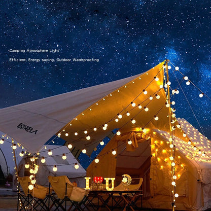 5m 20LED/ 10m 40LED Globe String Lights Portable Battery & USB Powered Waterproof Warm Glow For Camping Tent & Party Decoration