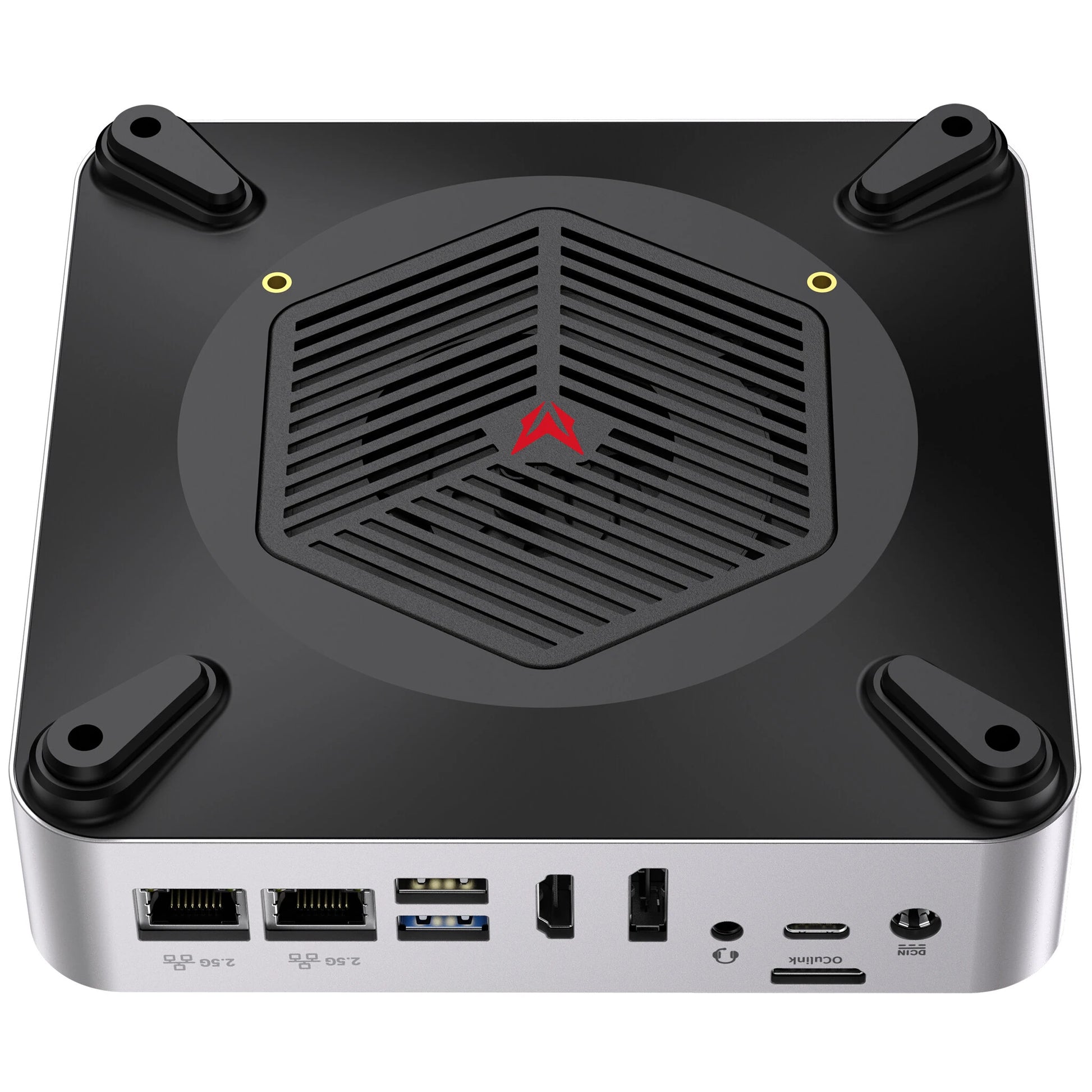 CHUWI AuBox Mini PC AMD Ryzen 7 8745HS Octa Core 16 Threads 16GB DDR5 512GB SSD WIFI6 BT5.3 Dual 2.5G LAN Quad Screen Output Mini Computer Desktop PC
