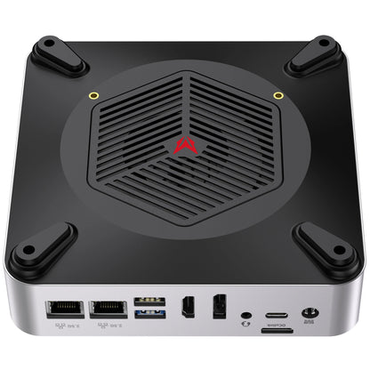 CHUWI AuBox Mini PC AMD Ryzen 7 8745HS Octa Core 16 Threads 16GB DDR5 512GB SSD WIFI6 BT5.3 Dual 2.5G LAN Quad Screen Output Mini Computer Desktop PC