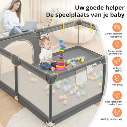 Comomy Large Baby Playpen Play Yard Portable Indoor Outdoor Gate Kids Activity Baby Fence