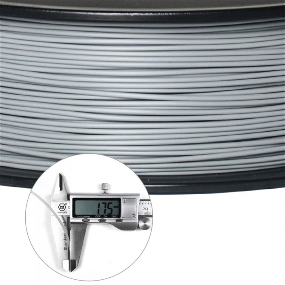 [EU Direct]Geeetech PLA 3D Printer Filament 1.75mm Grey Silver 1kg Spool Accurate Printing Material High Quality FDM Printer Filament