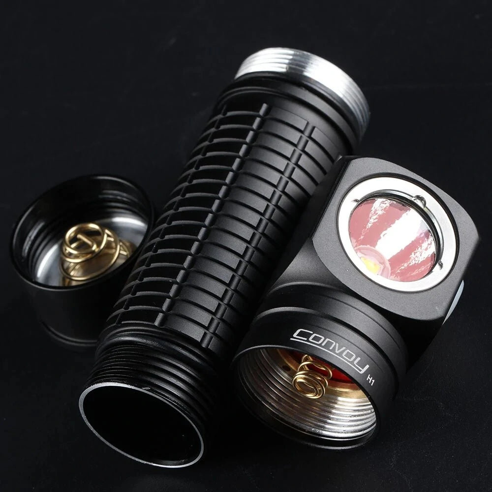 Convoy H1 2 in 1 Multifunctional EDC LED Flashlight Headlamp XML2 1000lm 18650 Flashlight Camping Fishing Hunting Cycling Head Light